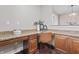 Home office featuring a built-in desk and chair at 10264 Normandy Way, Fishers, IN 46040