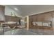 Modern kitchen features dark wood cabinets, granite countertops, and stainless steel appliances at 10329 Gateway Dr, Indianapolis, IN 46234
