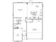 First-floor floor plan with an open kitchen, breakfast area, great room, flex room, foyer, powder room, and garage at 1942 Black Oak Dr, Shelbyville, IN 46176