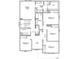 Second-floor layout featuring a primary suite, three additional bedrooms, and a centrally located laundry room at 1950 Black Oak Dr, Shelbyville, IN 46176
