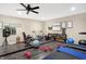 Home gym featuring a variety of equipment and mirrors, perfect for workouts at 2912 Tuscarora Ln, Indianapolis, IN 46217