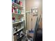Well-stocked pantry with organized shelves, providing ample storage for kitchen essentials and household supplies at 804 N Jameson St, Lebanon, IN 46052