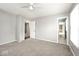 Bedroom with neutral paint and carpet with ensuite access at 8139 Laughlin Dr, Indianapolis, IN 46219