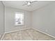 Bedroom with neutral paint and carpet and a ceiling fan at 8139 Laughlin Dr, Indianapolis, IN 46219