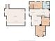 Detailed floor plan showcasing the layout and dimensions of each room at 818 S Grant St, Muncie, IN 47302