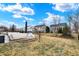 Spacious backyard offering outdoor space and potential for landscaping and recreation at 11185 Beardsley Way, Fishers, IN 46038