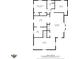 Detailed floor plan showcasing the layout with kitchen, living room, bedrooms, and bathrooms at 1196 S Vinewood Ave, Indianapolis, IN 46241