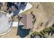 Top-down aerial view of home and roof at 12650 Misty Ridge Ct, Fishers, IN 46037