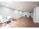 Finished basement offering versatile space, modern flooring, and plenty of room for activities at 12650 Misty Ridge Ct, Fishers, IN 46037