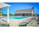 Beautiful community pool with ample seating, perfect for relaxation and recreation at 12650 Misty Ridge Ct, Fishers, IN 46037