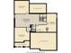 Finished basement floor plan with rec room, bath and storage at 15372 Hurst Rd, Fishers, IN 46040