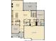 First floor layout with kitchen, great room, dining, and a fifth bedroom at 15372 Hurst Rd, Fishers, IN 46040