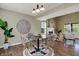 Cozy dining area featuring a modern table set and view to living area at 17420 Dalton Ct, Noblesville, IN 46062