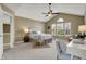 Vaulted main bedroom with lots of natural light at 17420 Dalton Ct, Noblesville, IN 46062