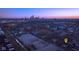 Aerial view showcasing the city skyline and surrounding neighborhood near Monon Trail at 1818 N Cornell Ave, Indianapolis, IN 46202
