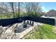 Inviting backyard with a fire pit, seating area, and privacy fence, ideal for outdoor entertaining at 1818 N Cornell Ave, Indianapolis, IN 46202