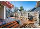Exterior view of backyard deck with hot tub and grill at 320 15Th St, Columbus, IN 47201
