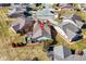 Aerial view of home showcasing the roof with surrounding landscape at 4139 Bella Ct, Indianapolis, IN 46237