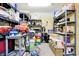 Basement with storage on shelves and boxes at 4139 Bella Ct, Indianapolis, IN 46237