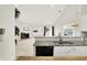 Open-concept layout with an inviting living room, a fireplace, and eat in kitchen with granite countertops at 4722 Common View Cir, Indianapolis, IN 46220