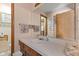 Bathroom with white sink and laminate countertop at 477 S Restin Rd, Greenwood, IN 46142