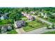 A lovely aerial view showcases a neighborhood with lush greenery, showcasing well-maintained homes and manicured lawns at 4889 Oakleigh Pkwy, Greenwood, IN 46143