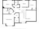 Second floorplan view featuring four bedrooms and two bathrooms at 4889 Oakleigh Pkwy, Greenwood, IN 46143
