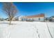 Backyard with sunroom addition and deck at 5316 Twin Bridge Blvd, Indianapolis, IN 46239