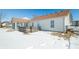 Backyard featuring a sunroom addition and deck at 5316 Twin Bridge Blvd, Indianapolis, IN 46239