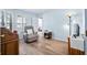 Bright living room featuring lots of light and nice hardwood floors at 5316 Twin Bridge Blvd, Indianapolis, IN 46239