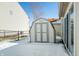The backyard view showcases a well-maintained storage shed, providing ample space for tools and equipment at 5316 Twin Bridge Blvd, Indianapolis, IN 46239