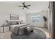 Cozy bedroom featuring vaulted ceilings, soft textures, and a calming color palette, perfect for restful nights at 5682 Castor Way, Noblesville, IN 46062