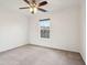 Bright and airy bedroom featuring neutral carpet and ample natural light from a single window at 5682 Castor Way, Noblesville, IN 46062