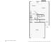 Layout of the first floor of the home, including the kitchen, living area, and garage at 5682 Castor Way, Noblesville, IN 46062