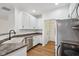 Bright kitchen offers stainless steel appliances and ample cabinet space at 5682 Castor Way, Noblesville, IN 46062