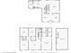Detailed floor plan of the residence showcasing the layout of the main floor, second floor, and basement at 10887 Gresham Pl, Noblesville, IN 46060