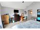 Bright bedroom featuring carpet and a variety of furniture at 12689 Sovereign Ln, Fishers, IN 46038