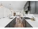 Bright, open kitchen featuring a large island, modern appliances, and seamless transition to the living space at 2117 Broadway St, Indianapolis, IN 46202