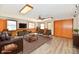 Warm and inviting living room with wood floors and an open layout at 2521 Beechcrest Dr, Indianapolis, IN 46203