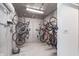 Bike storage space inside the building with multiple storage racks at 319 E 16Th St # 203, Indianapolis, IN 46202
