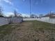 Large fenced backyard with a shed, offering privacy and ample space at 428 Cleveland St, Columbus, IN 47201