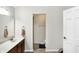Comfortable bathroom features white countertops, lots of space, and a toilet in a separate room at 4783 Briarwood Trce, Carmel, IN 46033