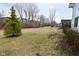 A spacious backyard showing established landscaping, enhancing the property's appeal and outdoor living experience at 5176 Green Valley Ln, Noblesville, IN 46062