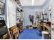 Well-organized garage featuring storage solutions and a workbench, providing a functional space at 645 E 9Th St, Indianapolis, IN 46202