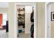 Organized walk-in closet with storage at 645 E 9Th St, Indianapolis, IN 46202