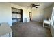 Bedroom featuring a closet, carpet flooring, and white furnishings at 8360 S Evening Dr, Pendleton, IN 46064