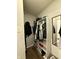 Organized walk-in closet with built-in shelving and hanging rods maximizes storage space at 8360 S Evening Dr, Pendleton, IN 46064