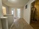 Neutral upstairs hallway showcasing the access to various rooms within the home at 8360 S Evening Dr, Pendleton, IN 46064