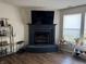 Cozy living room showing fireplace and large bright window at 8360 S Evening Dr, Pendleton, IN 46064
