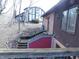 Exterior shot of the yard showcasing the landscape and the houses in the area at 8940 Black Hawk Ln, Indianapolis, IN 46234